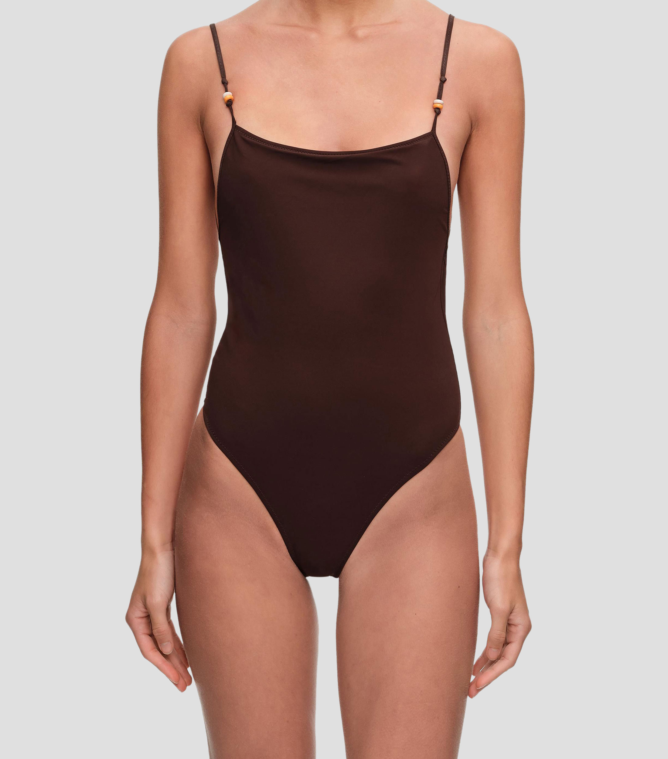 Traje de baño maillot con beads Mujer